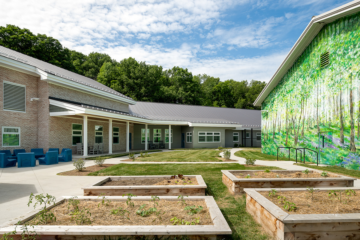 Photo of gardens at River Valley Therapeutic Residence in Essex, Vermont